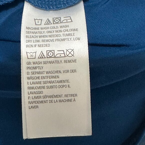 Susan Graver Womens Top XL Liquid Knit Teal Peplum Chiffon Overlay Feminine - Picture 4 of 7